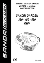 Sandri Garden 350 OHV Manual preview