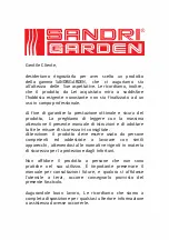 Предварительный просмотр 3 страницы Sandri Garden SG-FP SNAP LITIO Instruction Manual