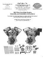 Preview for 1 page of S&S Cycle 124 Twin Cam Style Assembly And Installation Instructions Manual