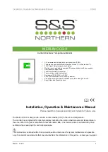 Preview for 1 page of S&S Northern MERLIN CO2-X Installation, Operation & Maintenance Manual