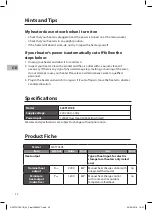 Preview for 22 page of Sandstrom S20TFH19E Instruction Manual