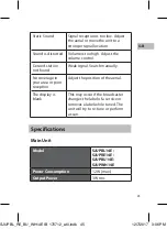 Preview for 45 page of Sandstrom SJUPBL14E Instruction Manual