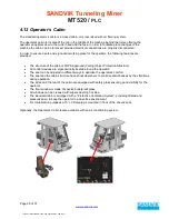 Preview for 28 page of SANDVIK MT520/PLC Technical Description