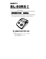 SANEI ELECTRIC Printy 3 BL-80RS II Instruction Manual preview