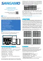 Sangamo CHPRSTATDP User Instructions preview