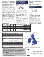 Preview for 2 page of Sangamo RPTS Q550 Installation & User'S Instructions