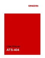 Sangean ATS-404 User Manual preview