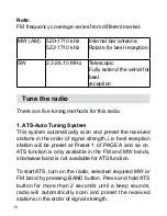 Предварительный просмотр 17 страницы Sangean ATS-405 Manual