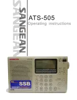 Sangean ATS-505P Operating Instructions Manual preview