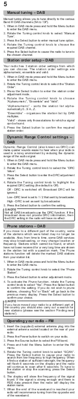 Предварительный просмотр 7 страницы Sangean CP-100D User Manual