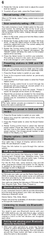 Предварительный просмотр 8 страницы Sangean CP-100D User Manual