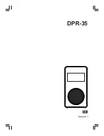 Preview for 1 page of Sangean DPR-35 Manual