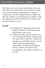 Предварительный просмотр 5 страницы Sangean DT-200V Owner'S Manual