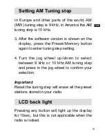 Preview for 17 page of Sangean DT-500W Manual