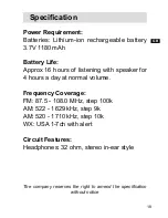 Preview for 19 page of Sangean DT-500W Manual