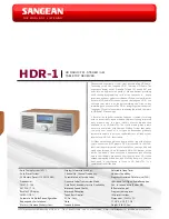 Preview for 1 page of Sangean HDR-1 Features