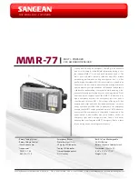 Preview for 1 page of Sangean MMR-77 Brochure