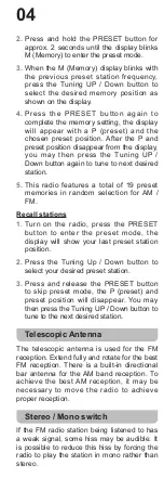 Preview for 9 page of Sangean MMR-88 User Manual