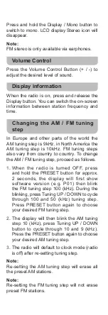 Preview for 10 page of Sangean MMR-88 User Manual