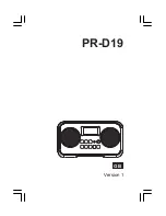 Предварительный просмотр 1 страницы Sangean PR-D19 Manual