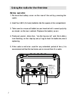 Предварительный просмотр 8 страницы Sangean PR-D19 Manual