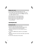 Предварительный просмотр 6 страницы Sangean PR-D5 Operating	 Instruction