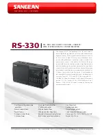 Sangean RS-330 Datasheet preview