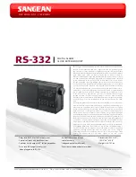 Sangean RS-332 Brochure предпросмотр