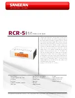 Sangean Sangean RCR-5 Features preview