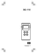 Предварительный просмотр 1 страницы Sangean SG-110 Owner'S Manual