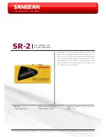 Предварительный просмотр 1 страницы Sangean SR-2 - DATASHEET 2 Datasheet