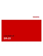 Sangean SR-25 User Manual предпросмотр