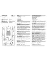 Preview for 2 page of Sangean SR-25 User Manual