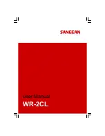 Preview for 1 page of Sangean WR-2CL User Manual