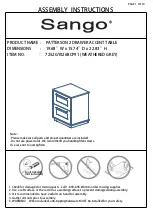 Sango 7252GY026BCP91 Assembly Instructions Manual preview