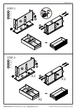 Preview for 7 page of Sango MERK 3 DRAWER CHEST Assembly Instructions Manual