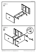 Preview for 8 page of Sango MERK 3 DRAWER CHEST Assembly Instructions Manual