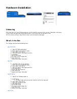 Preview for 1 page of Sangoma Vega 100G Hardware Installation