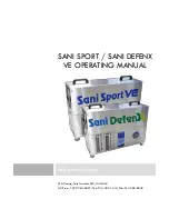 Sani Sport VE Operating Manual предпросмотр