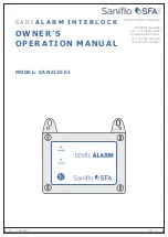 Preview for 1 page of Saniflo SANI12661 Owner'S Operation Manual