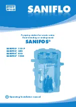 Saniflo SANIFOS 110 P Operating & Installation Manual preview