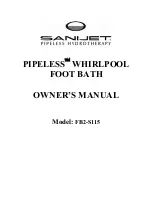 Sanijet FB2-S115 Owner'S Manual preview