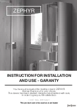 SaniJura ZEPHYR Instructions For Installation And Use Manual preview