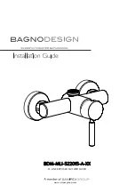 Sanipex BAGNODESIGN BDM-MLI-522015-A Series Installation Manual preview