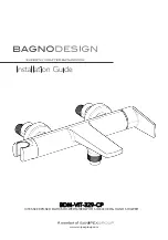 Sanipex BAGNODESIGN BDM-VIT-329-CP Installation Manual предпросмотр