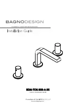 Предварительный просмотр 1 страницы Sanipex BAGNODESIGN TOKO 3 BDM-TOK-303-A Series Installation Manual