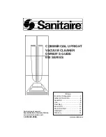 Preview for 1 page of Sanitaire 600 Series Owner'S Manual