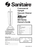 Preview for 1 page of Sanitaire 680 Series Owner'S Manual