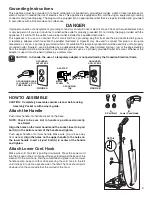 Preview for 3 page of Sanitaire 800 Series Owner'S Manual