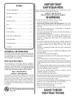 Preview for 2 page of Sanitaire 880 Series Owner'S Manual